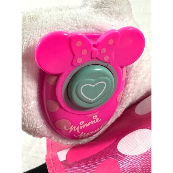 Disney Junior Minnie Mouse Plush Interactive Talk Walk Pink Polka Dot Roller Sho - Picture 7 of 7